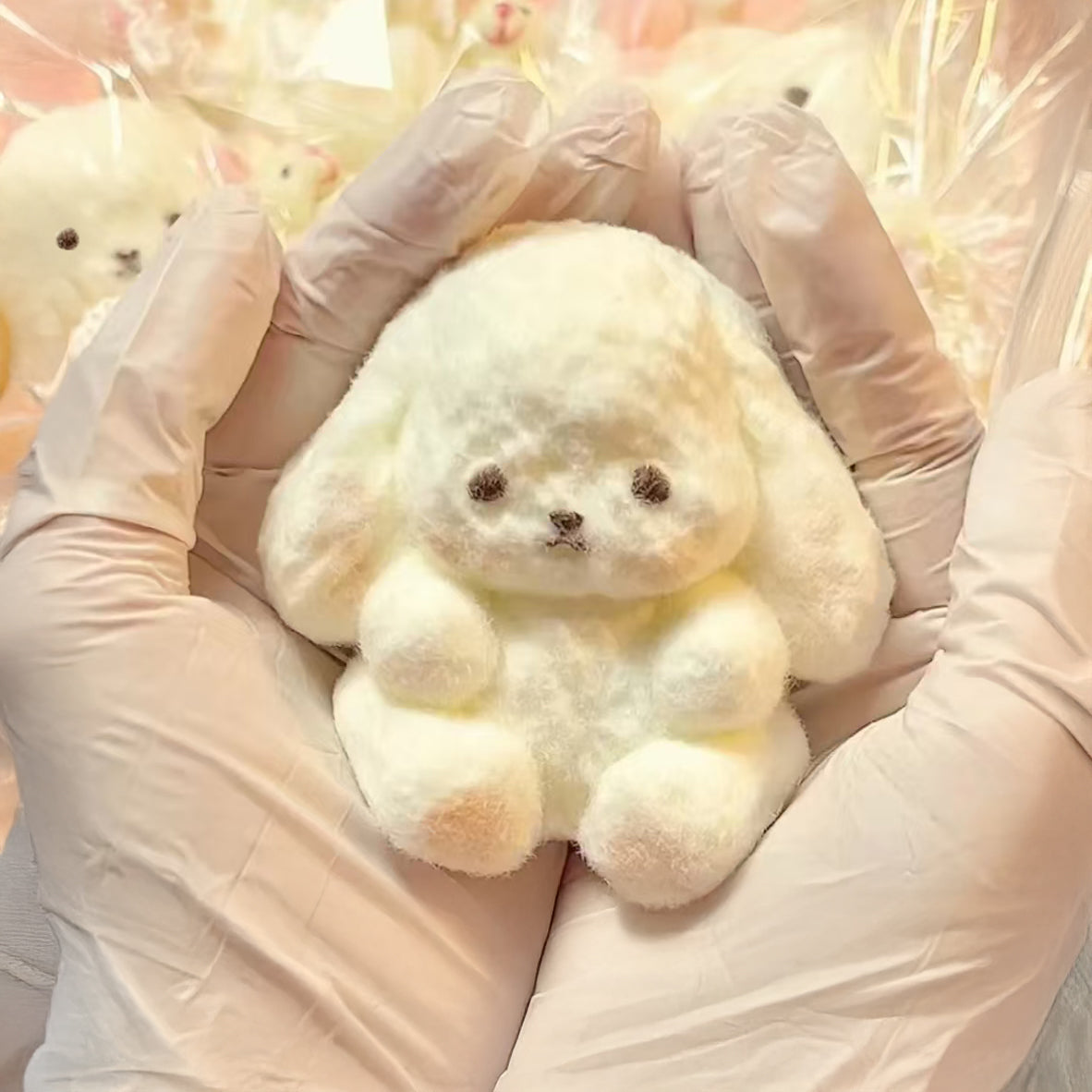 Custard Rabbit Squishy Toy