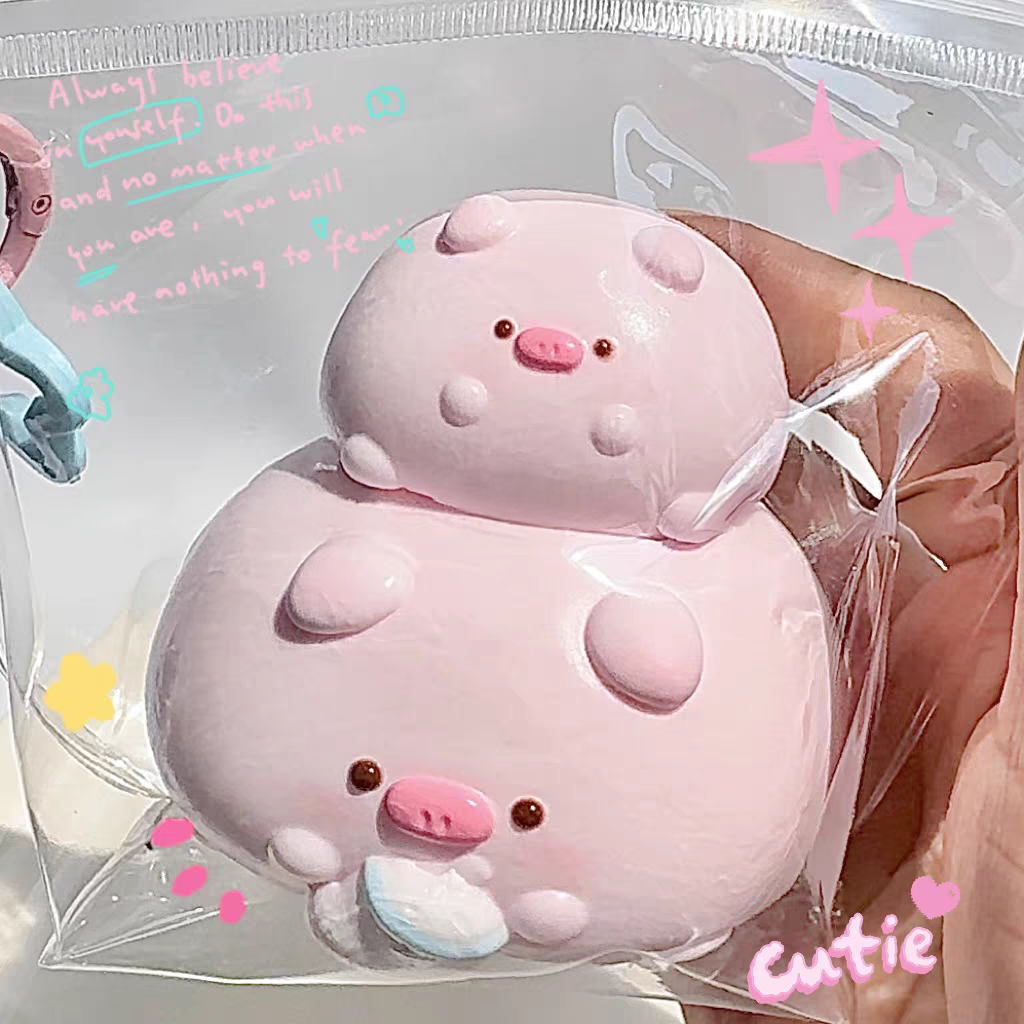 Stackable Pig Squishy Toy