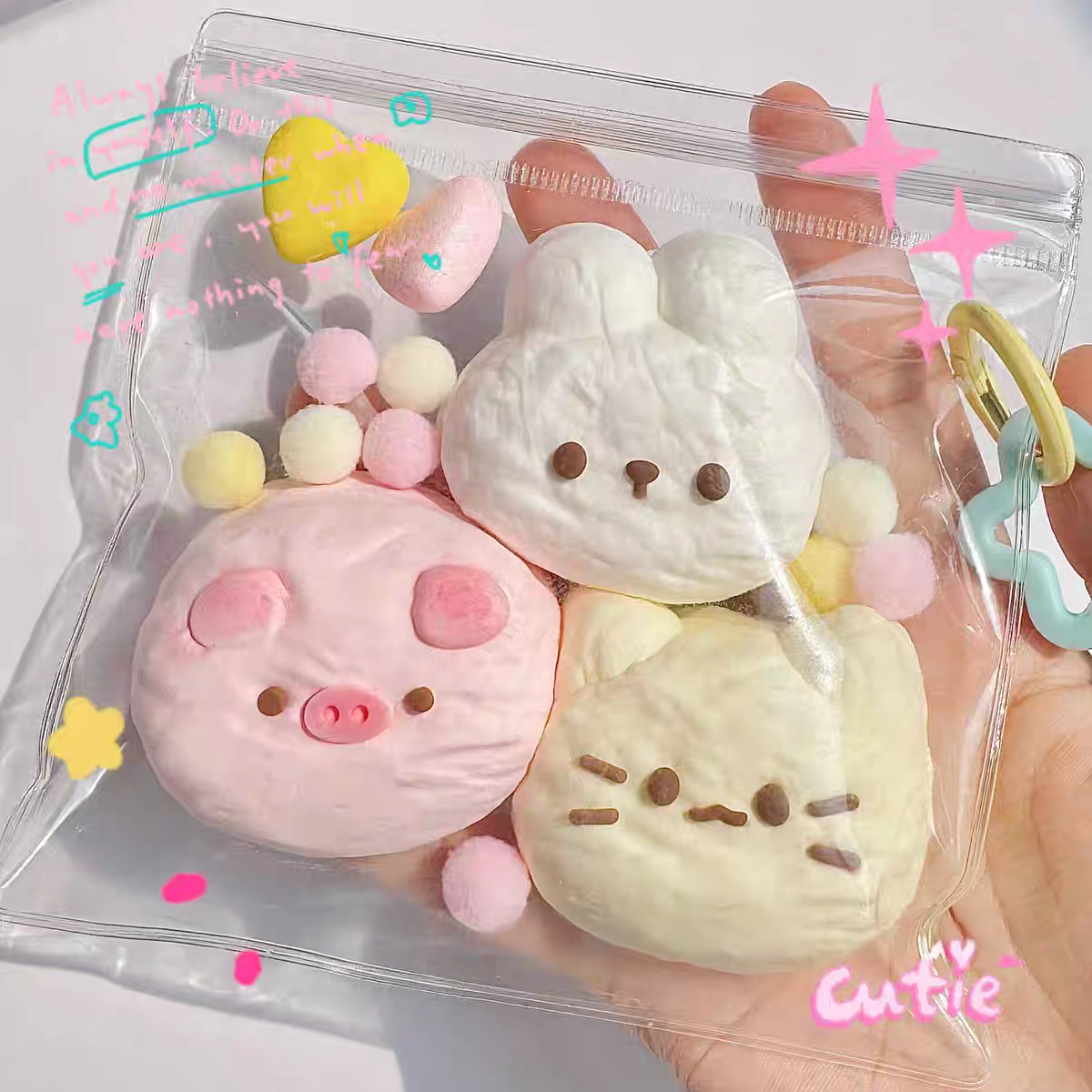 Triple Milk Candy Squishy Toy