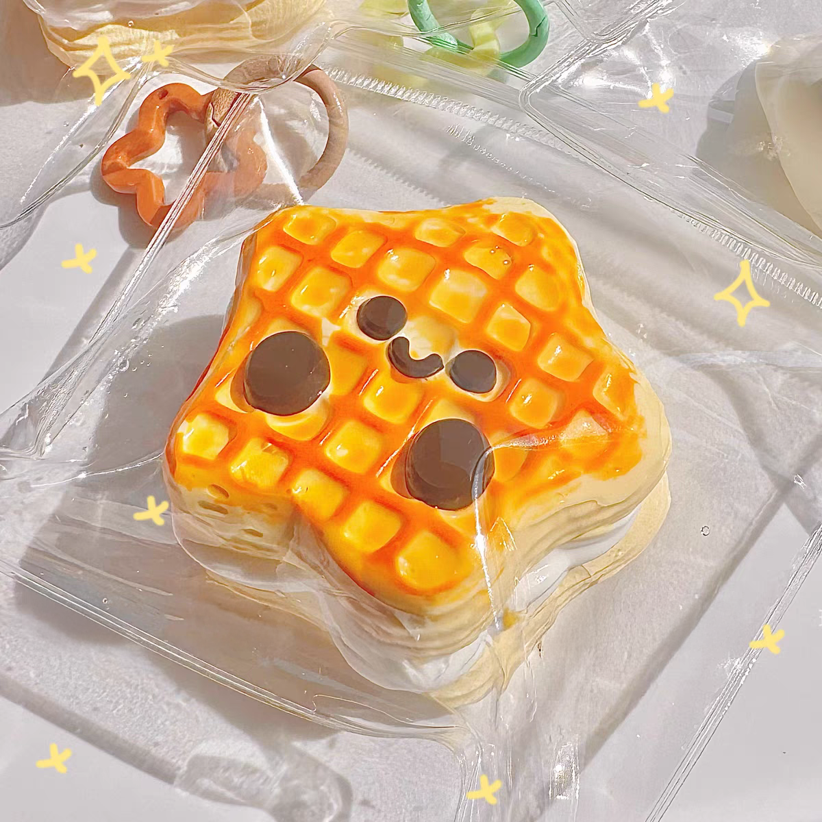 Star Waffle Squishy Toy