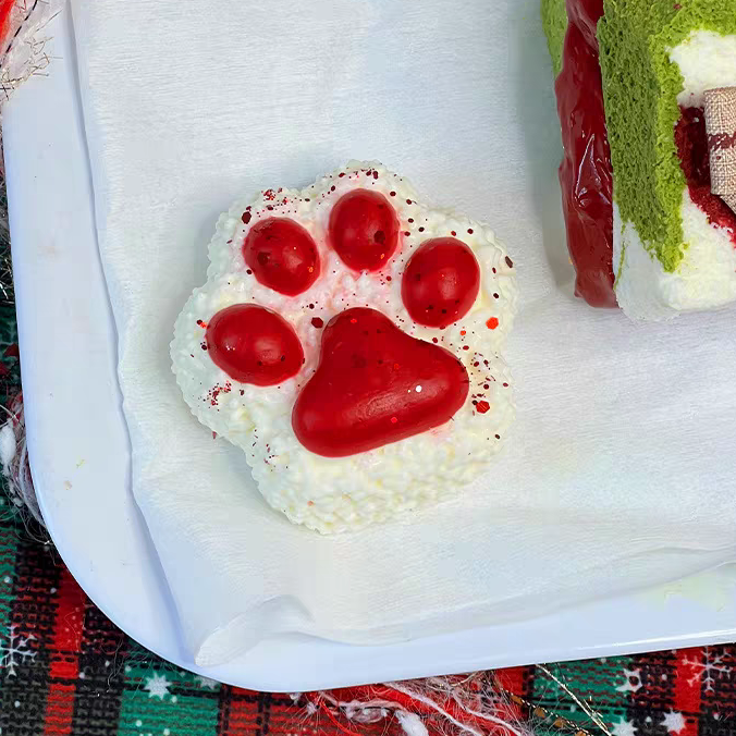 Rice Ball Cat Paw Squishy Toy