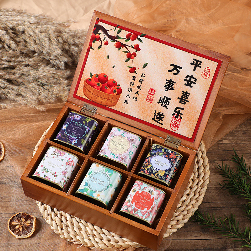 Flower tea gift box