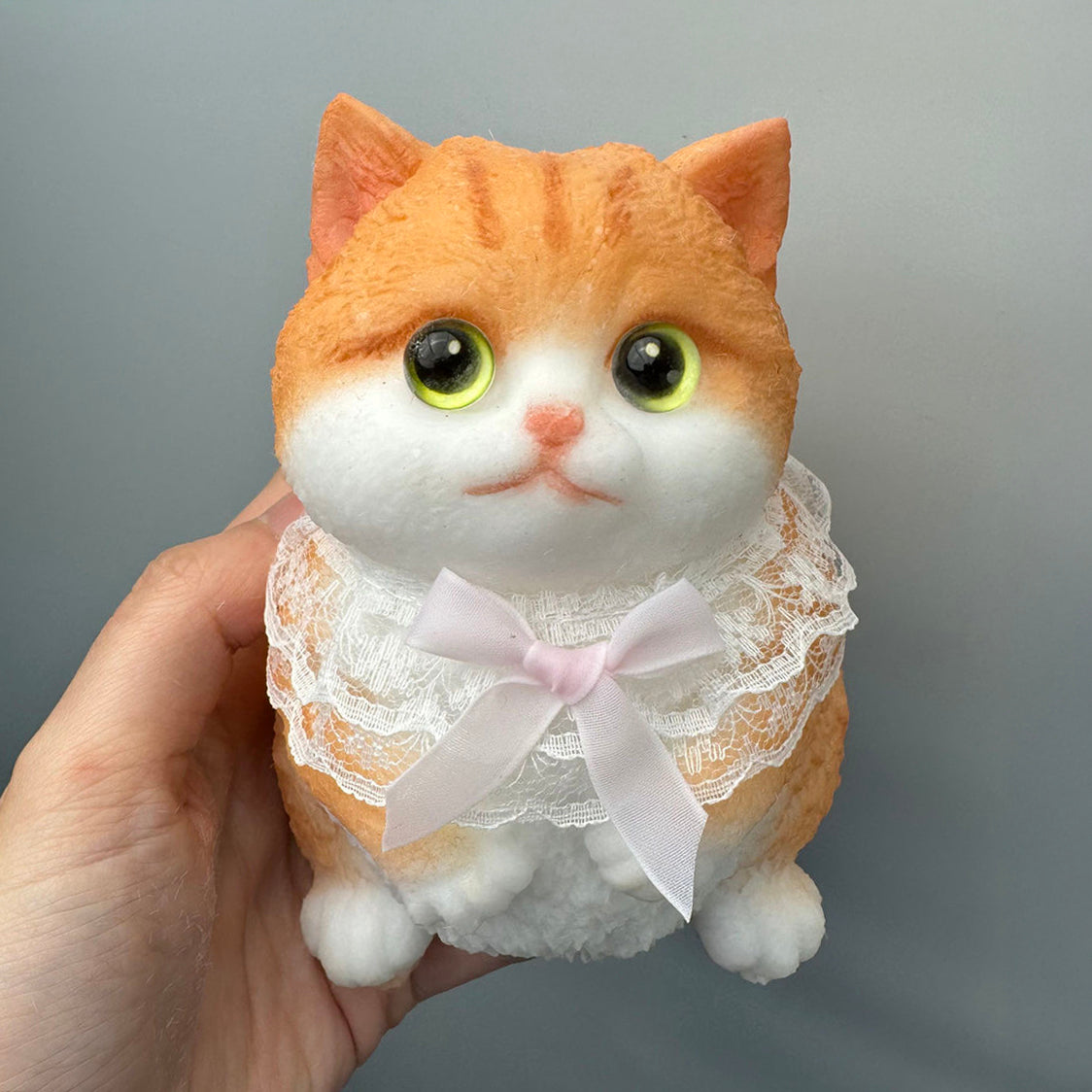 Chubby Orange Cat Squishy Toy