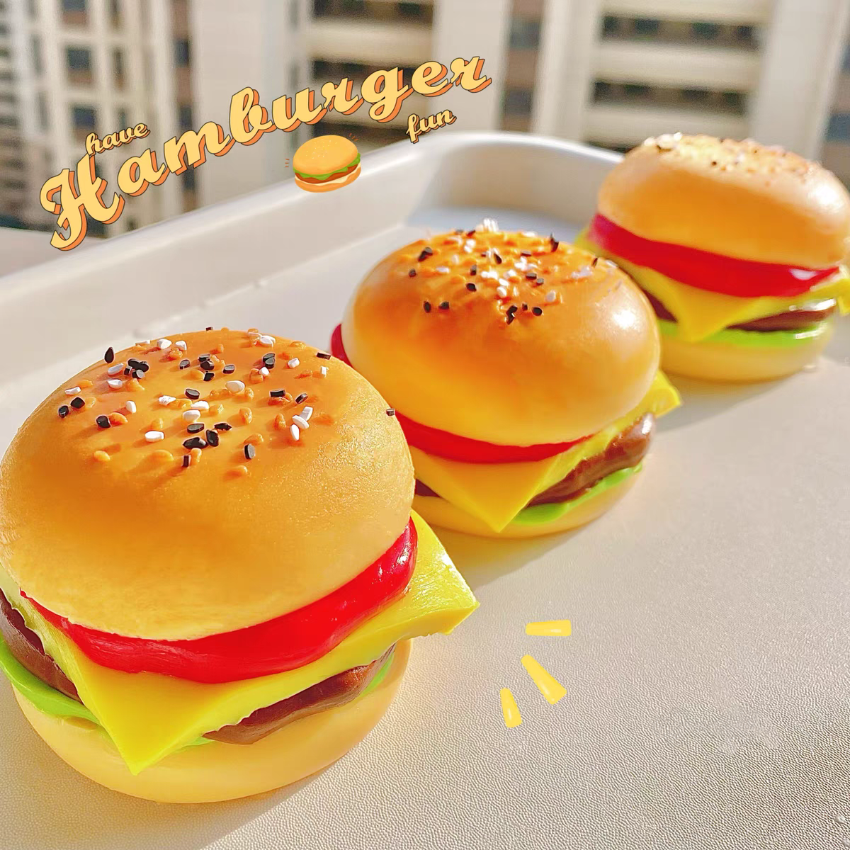 Hamburger Squishy Toy