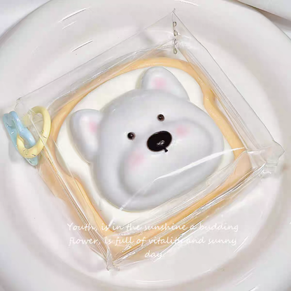 Puppy Toast Squishy Toy